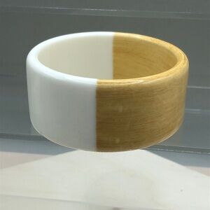 Retro style colorblock bangle bracelet stackable layering trendy